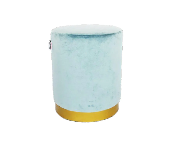 Danube Home Trizona Fabric Ottoman - Light Blue - Zoom Image 2