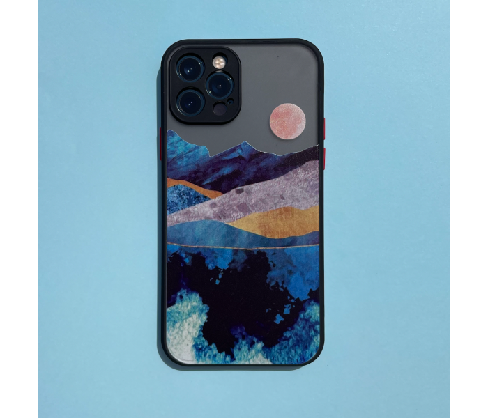 Matt Translucent Sunset Art Print Mobile Case For iPhone 12 Pro Max - Zoom Image 2