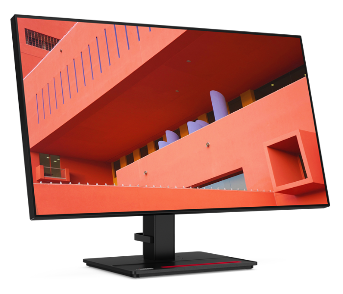 Lenovo 61E9GAT6UK ThinkVision 27 Inch WLED LED Monitor - Black - Zoom Image 2