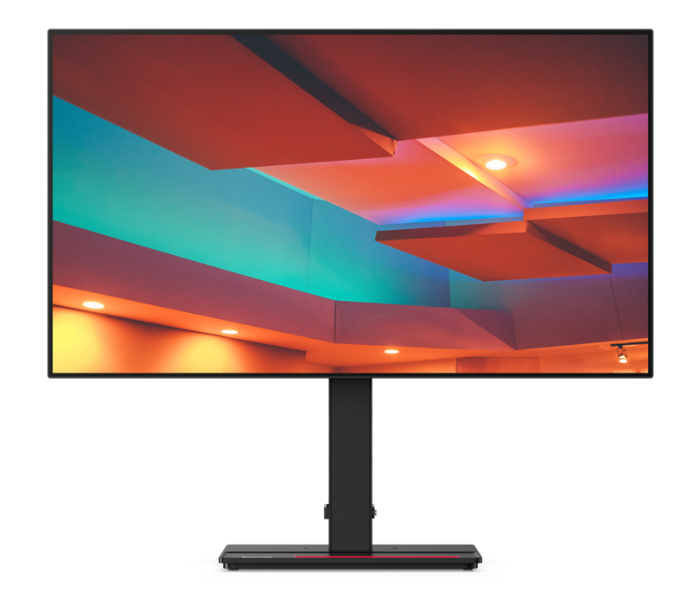 Lenovo 61E9GAT6UK ThinkVision 27 Inch WLED LED Monitor - Black - Zoom Image 1