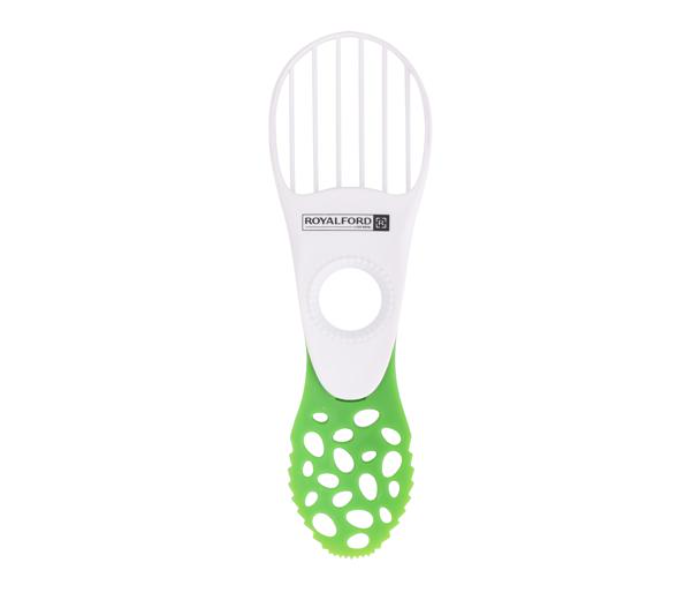 Royalford RF10517 5 In 1 Avocado Tool - White and Green - Zoom Image 1