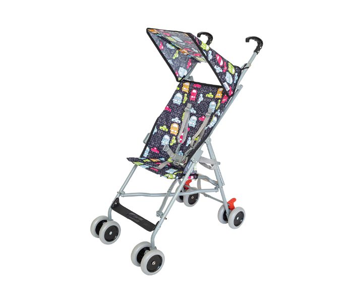 Moon MNBBGRE06 Jet Buggy Printed Cars Stroller for Babies - Grey - Zoom Image 1