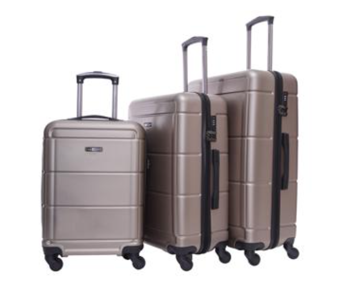 Para John PJTR3143 Sphinx 3 Pieces Trolley Luggage Set - Champagne - Zoom Image 1