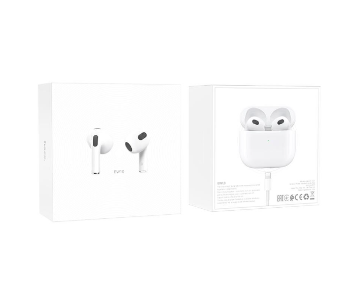 Hoco EW10 Wireless Earphone with Charging Case - White - Zoom Image 2