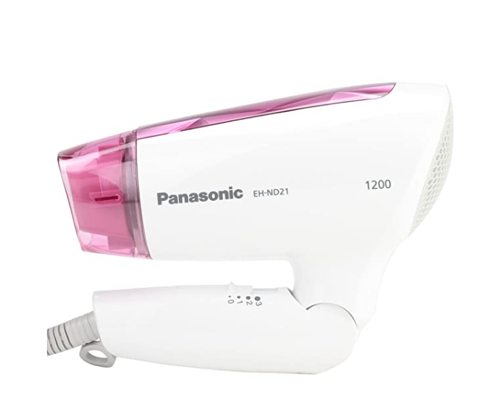 Panasonic EH ND 21 1200 Watts Foldable Hair Dryer with Cool Air and Quick Dry Nozzle-White - Zoom Image 2