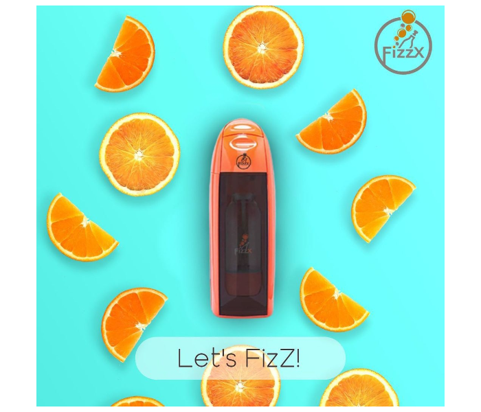 FizzX 25 Litre Single Cylinder Pack Soda Maker - Orange - Zoom Image 2