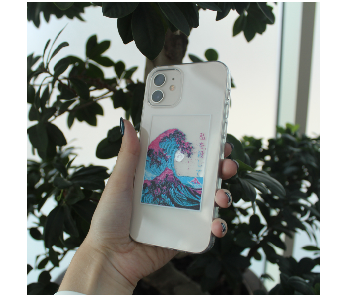 Transparent The Great Wave off Kanagawa Art Print Design 2 Mobile Case For iPhone 13 - Zoom Image 1