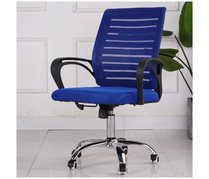 Danube Home Marvel Mid Back Office Chair - Blue - Zoom Image 2