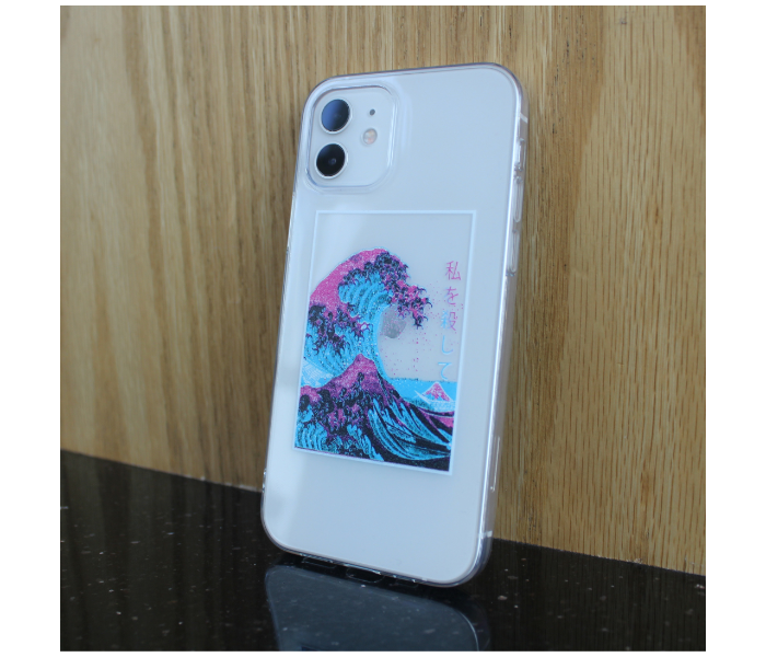 Transparent The Great Wave off Kanagawa Art Print Design 2 Mobile Case For iPhone 11 - Zoom Image 1