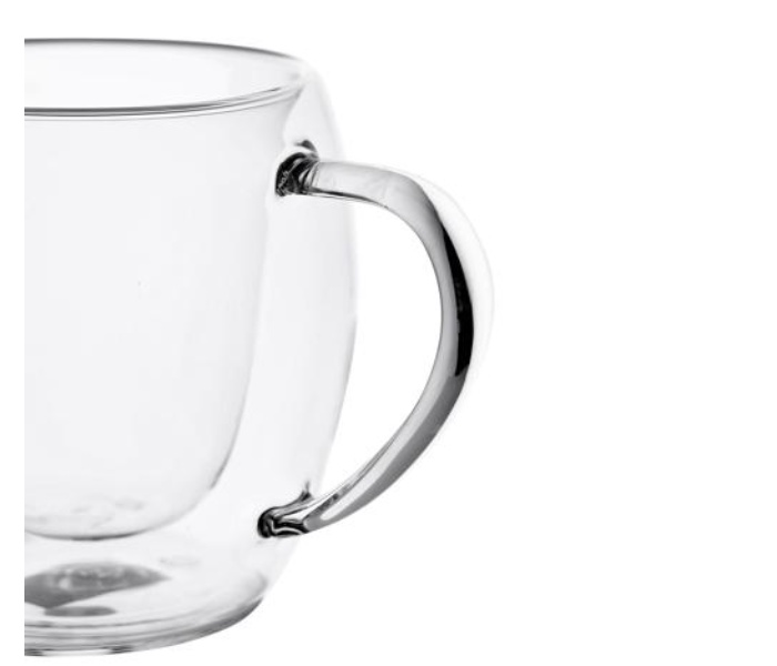 Royalford RF10528 250ml Borosilicate Glass 2 Piece Double Wall Mug Set - Zoom Image 4