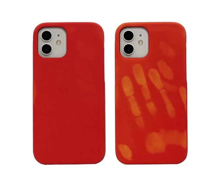 Lightweight Color Changing Mobile Case For iPhone 12 Mini - Red and Yellow - Zoom Image 1