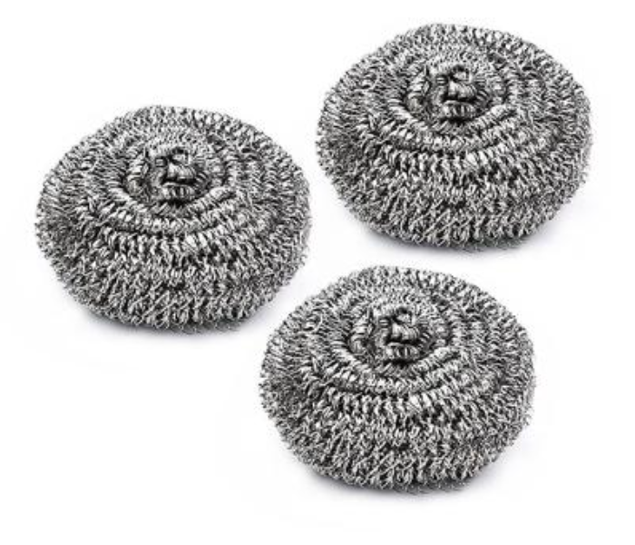 Royalford RF10635 3 Piece Stainless Steel Scourer - Zoom Image