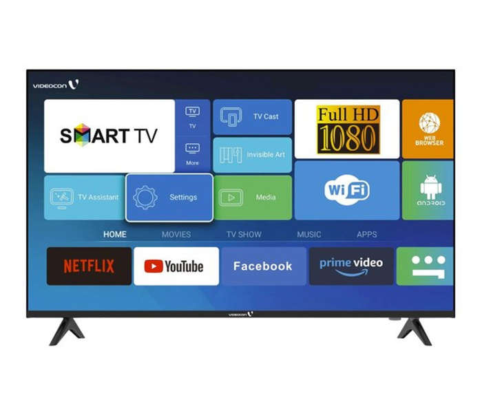 Videocon E43EL1100 43 Inch FHD Smart TV - Black  - Zoom Image