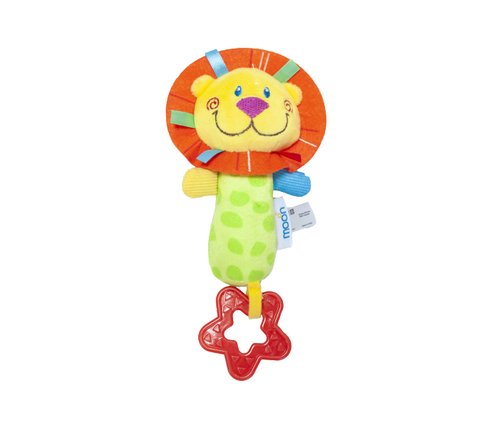 Moon MNBTRYL01 Lion Soft Rattle Toy for Babies - Red and Green - Zoom Image 2