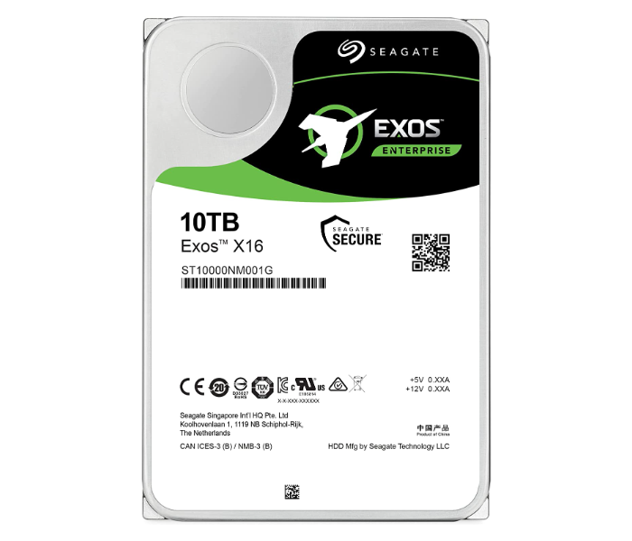 Seagate ST10000NM001G HDD SATA 10TB EXOS X16 Internal Hard Drive HDD - Zoom Image 2