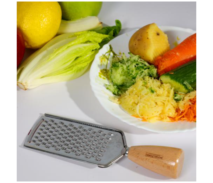 Royalford RF10660 Stainless Steel Cheese Grater - Silver and Brown - Zoom Image 3