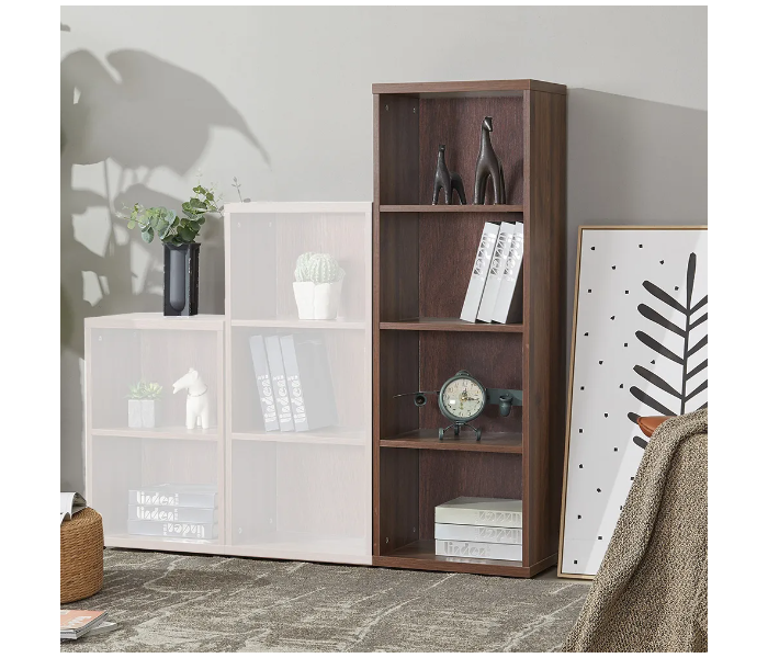 Danube Home Tenchi 4 Layer Multifunctional Cabinet - Walnut - Zoom Image 1