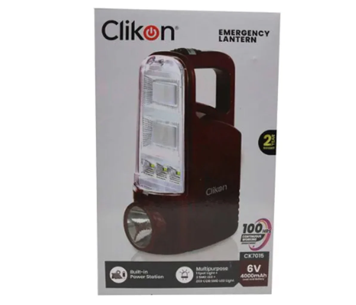 Clikon CK7015 Emergency Lantern - Maroon - Zoom Image 1