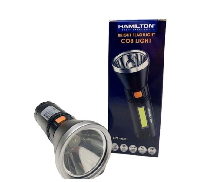 Hamilton HT-963FL Bright Flash Light Multiple Side Cob Light - Black - Zoom Image 1