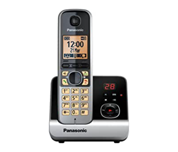 Panasonic KX TG 6721 Cordless Landline Phone - Silver and Black - Zoom Image