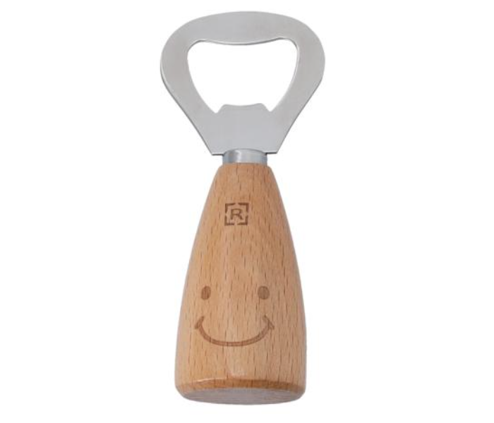 Royalford RF10667 Stainless Steel Bottle Opener - Silver and Brown - Zoom Image 1