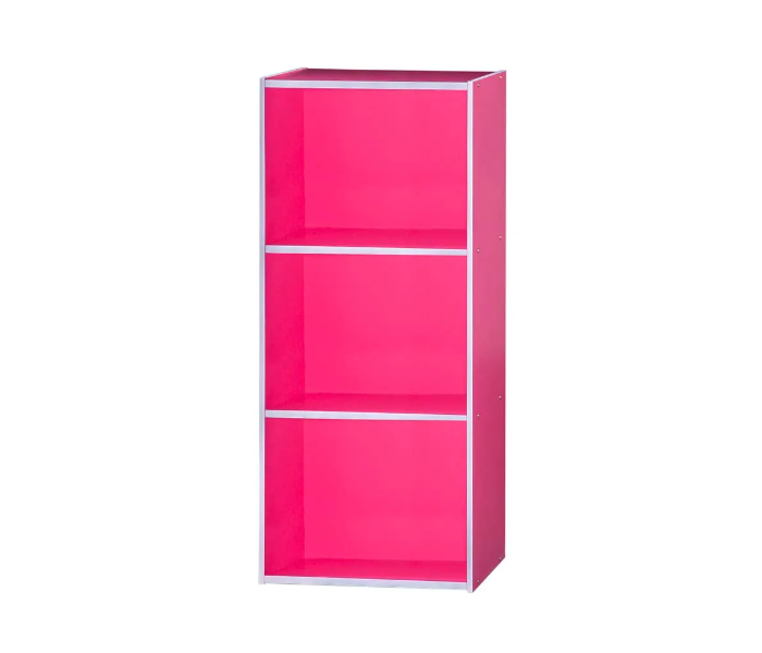 Danube Home Revlon 3 Tier Open Shelf Cabinet - Pink - Zoom Image 2