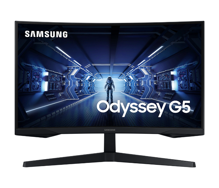 Samsung LC27G55TQWMXUE LED 27 Inch Curved Gaming Monitor - Black - Zoom Image 1