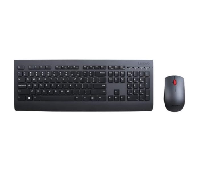 Lenovo 4X30H56797 Wireless Keyboard and Mouse - Black - Zoom Image 1