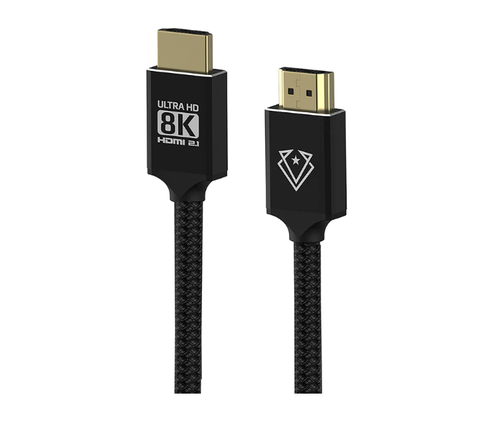 Vertux DXB000227 8K Nylon Braided Hdmi 2.1 Cable - Black - Zoom Image 1