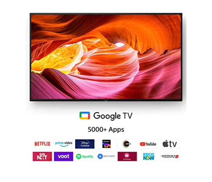 Sony KD-65X75K Bravia 65 Inch 4K Ultra HD Smart LED Google TV - Black - Zoom Image 4