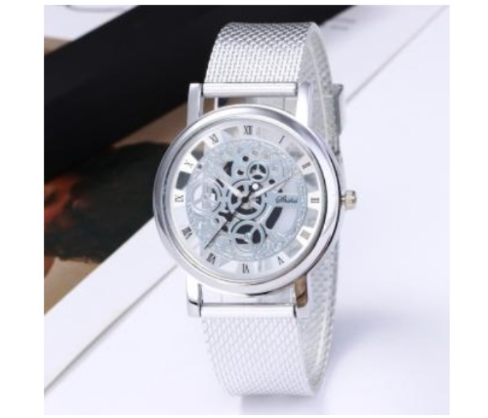 FLLi Machinery Design Analog Watch - Silver  - Zoom Image 1