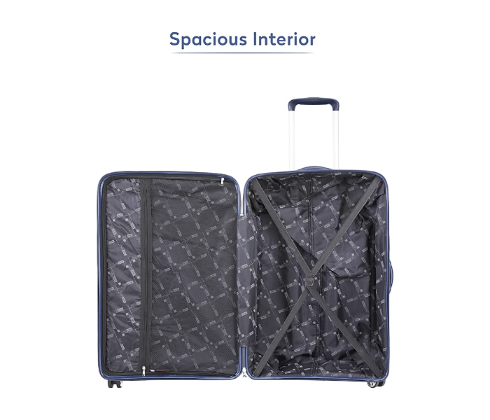 Para John PJTR3149 Bricks 3 Pieces Trolley Luggage Set - Navy - Zoom Image 4