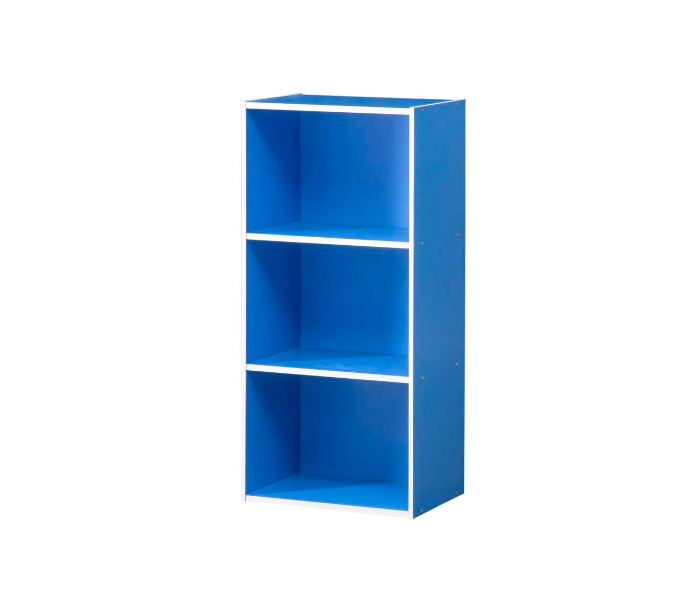 Danube Home Revlon 3 Tier Open Shelf Cabinet - Blue - Zoom Image 2