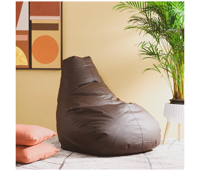 Danube Home Rocky Tear Drop Bean Bags - Brown - Zoom Image 1