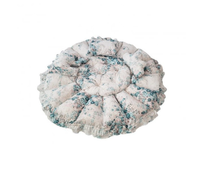 Baby Nest Round Playing Mat Floral - Green - Zoom Image 3