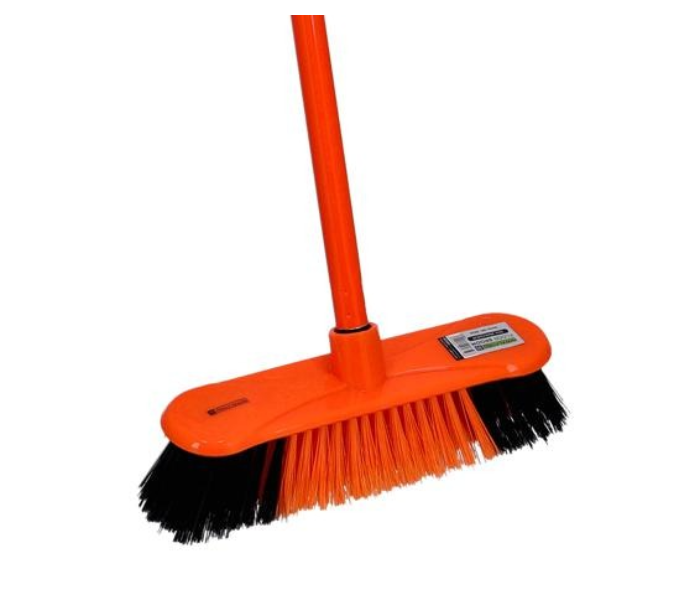 Royalford RF2369-FB Floor Hard Broom - Orange and Black - Zoom Image 1