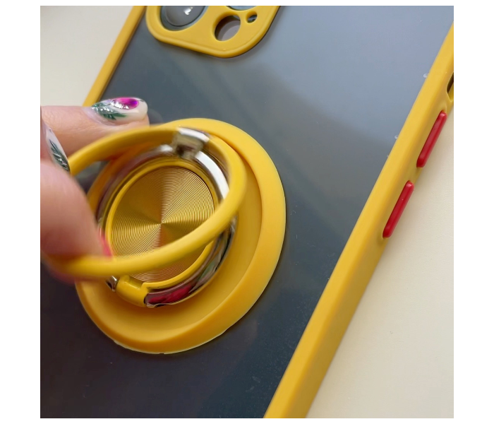 Protective Transparent Case Ring Holder For iPhone 11 Pro Max - Yellow - Zoom Image 3