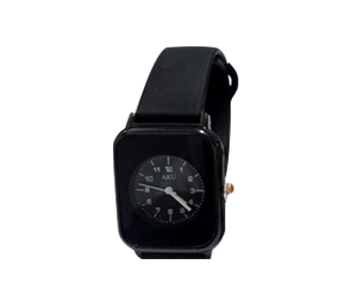 AKU-6 First Smartband Model KSA Analog Watch - Black - Zoom Image