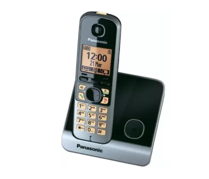 Panasonic KX TG 6712 Cordless Landline Phone - Silver and Black - Zoom Image