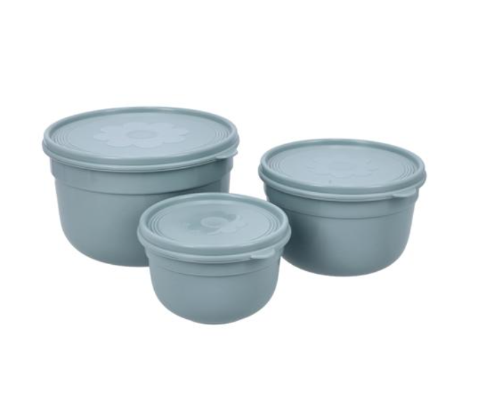 Royalford RF10873 3 Piece Storage Bowl Set - Grey - Zoom Image 1