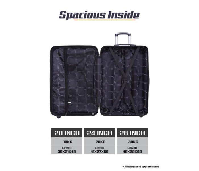 Para John PJTR3143 Sphinx 3 Pieces Trolley Luggage Set - Champagne - Zoom Image 5