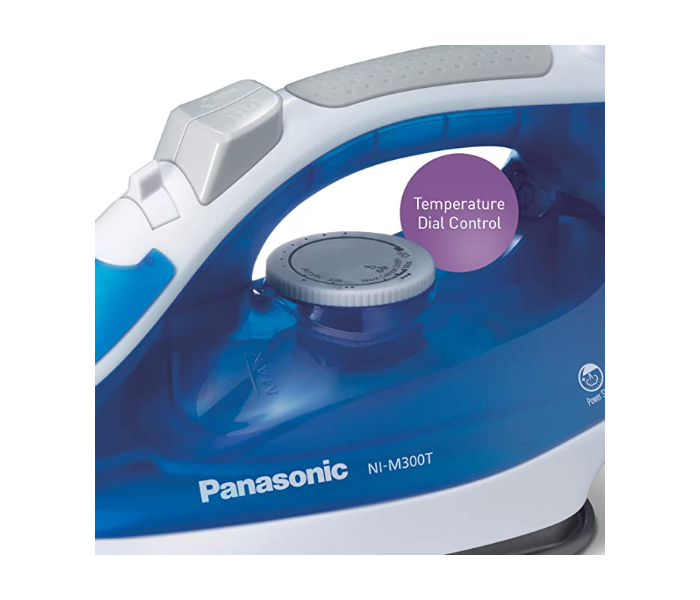 Panasonic NI M 300 1500 Watts Advanced Titanium Coated Sole Plate Steam Iron - Blue - Zoom Image 3