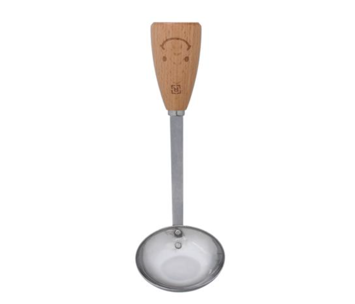 Royalford RF10658 Stainless Steel Soup Ladle - Silver and Brown - Zoom Image 1