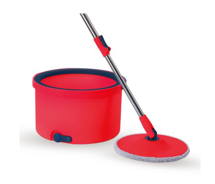 Royalford RF10500 2.5 Litre Round Spin Easy Mop Bucket - Red - Zoom Image 1