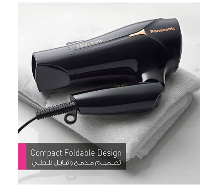 Panasonic EH NE 65 2000 Watts Powerful Ionity Hair Dryer For Fast Drying and Smooth Finish - Black - Zoom Image 4