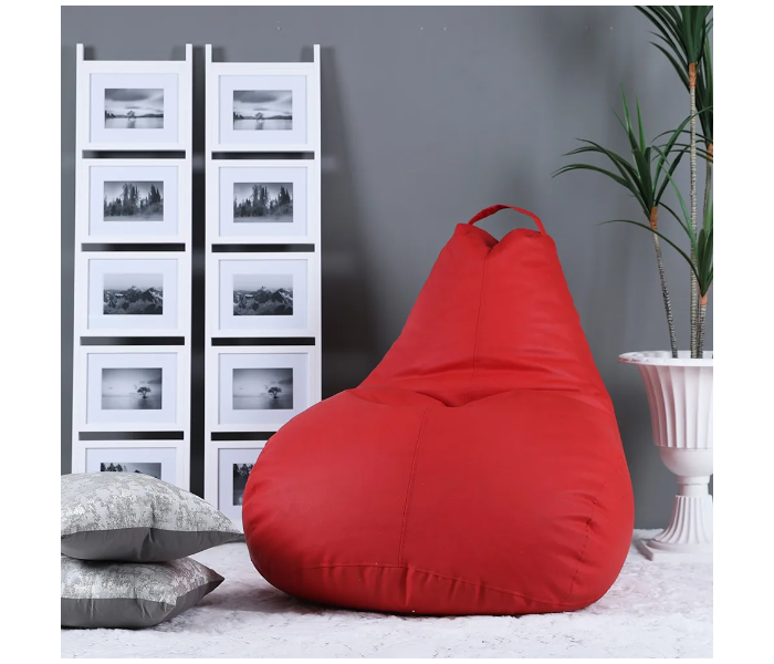 Danube Home Rocky Tear Drop Bean Bags - Red - Zoom Image 1