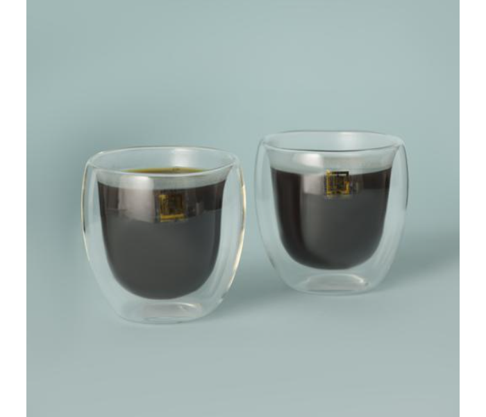 Royalford RF10524 150ml Borosilicate Glass 2 Piece Double Wall Cup Set - Zoom Image 2