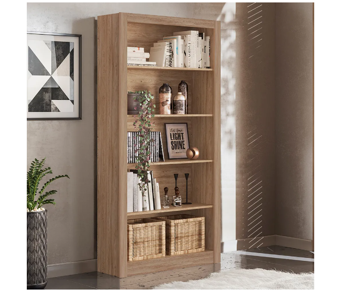 Danube Home Warden Office Book Shelf - Walnut - Zoom Image 1