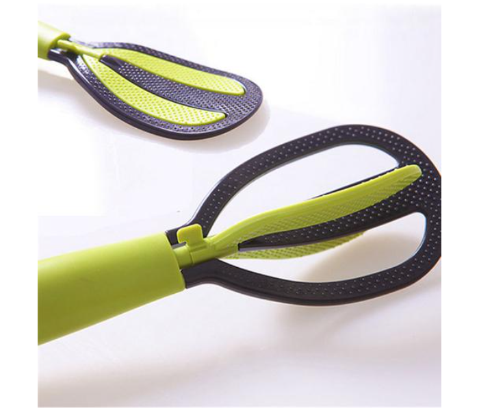 Royalford RF10519 Multifunctional High Quality Polymer Spoon - Green and Black - Zoom Image 1