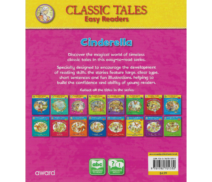 Award Publications Classic Tales Cinderella Book For Children - Zoom Image 2